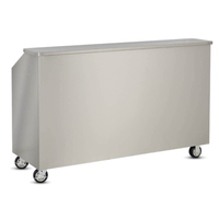 FWE SBBC-6 Portable Bar 72"W Stainless Steel Mobile Bar
