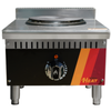 EFI HHP15-1B-ELC 15 inch countertop single burner electric hotplate with stainless steel construction and adjustable temperature control.