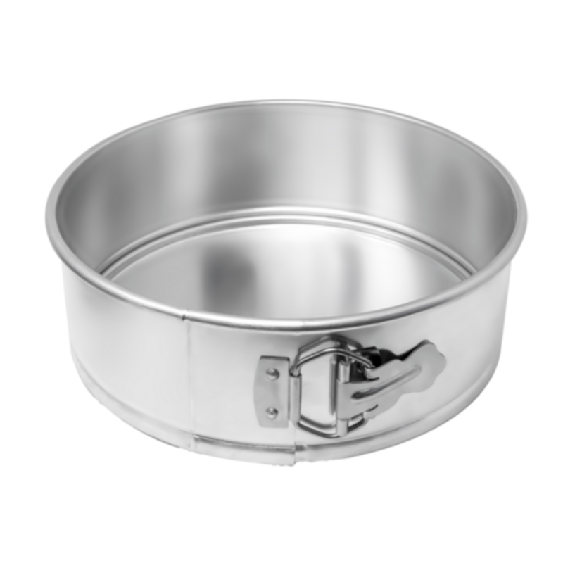 Étiquette alternative : moule à ressort en aluminium Omcan 81107, diamètre de 10 pouces pour la cuisson en aluminium avec loquet pour gâteaux au fromage