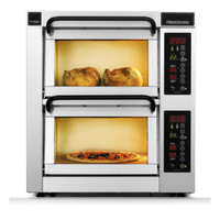 PizzaMaster PM 402ED-2 25.6" Countertop Electric Double Deck Pizza Oven