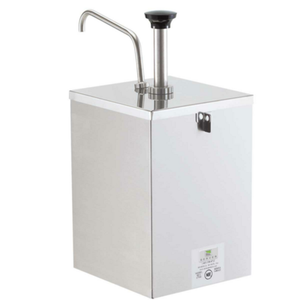 Server Products 67590 SS-1L 6.88"W Lockable Countertop Condiment Pump Dispenser
