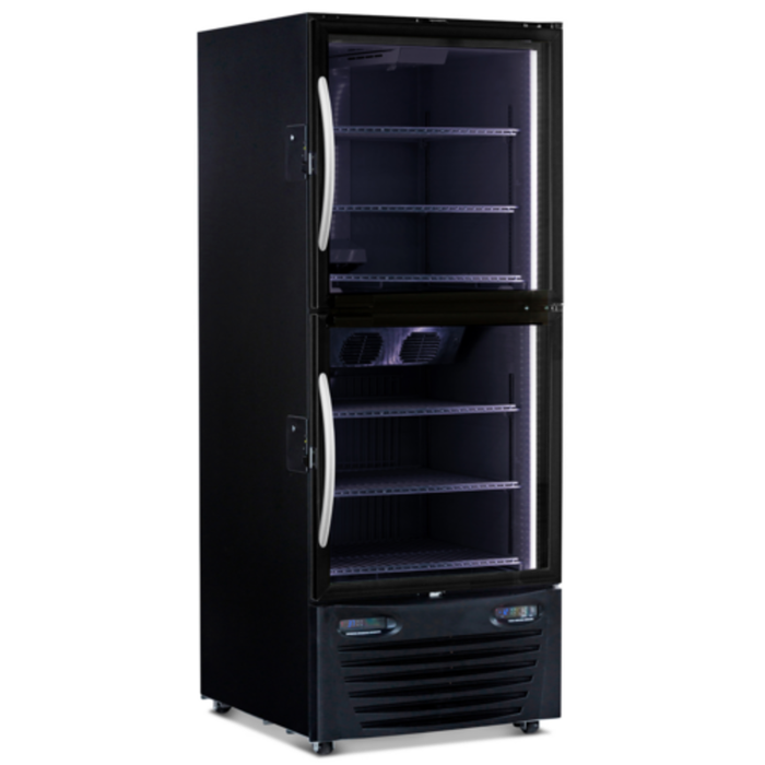 Minus Forty 22-UDGH-L2-BK-BI 30-Inch Hybrid Refrigerator Freezer Merchandiser