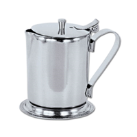 Holloware STP-10GB 10 oz. Knob Top Stainless Steel Beverage Server