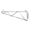 Chrome Wall Bracket For Wire Shelving – 14-Inch Durable Wall Support Bracket For Organizing Shelving Units