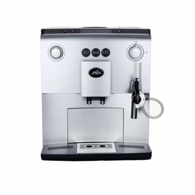 Alt Tag: Omcan 44602 Automatic Espresso Machine 1.9 L Water Tank commercial espresso maker with steam wand and push-button controls