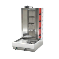 Omcan 47497 100 lbs Natural Gas Vertical Gyro Broiler commercial vertical doner/gyro machine with 4 burners, stainless steel