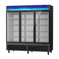 Blue Air BGM72B-HC 78-Inch Glass Door Merchandiser Refrigerator