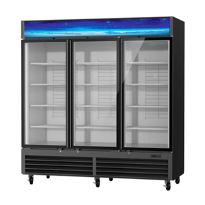 Blue Air BGM72B-HC 78-Inch Glass Door Merchandiser Refrigerator
