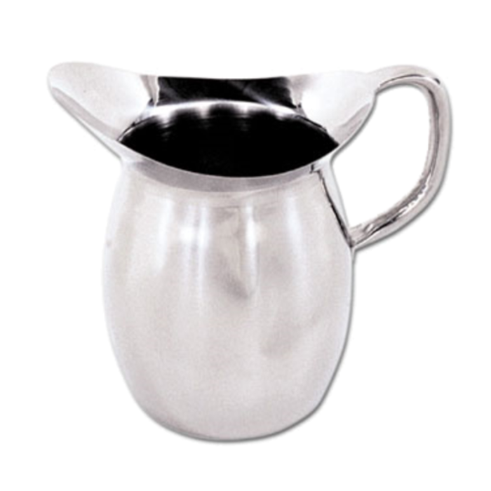 Holloware DBP-2 Deluxe Bell Pitcher Heavy Stainless Steel 2.125 qt.