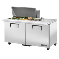 True TSSU-60-15M-B-HC 60-3/8" Refrigerated Mega Top Sandwich Salad Prep Table