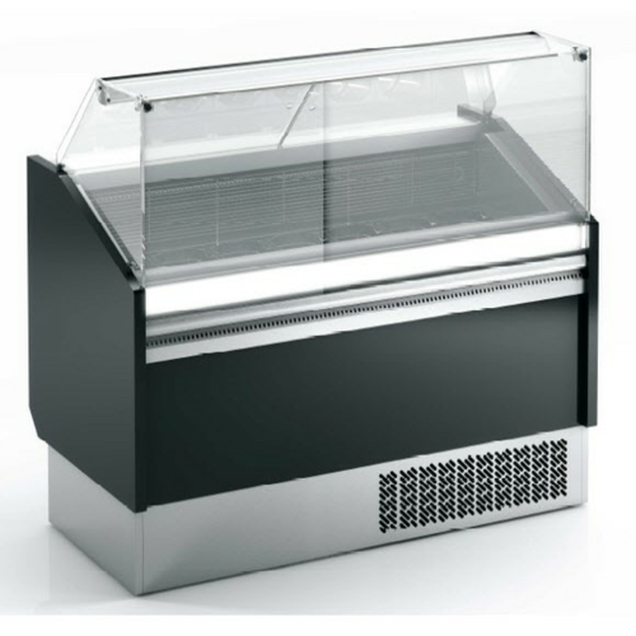 Vitrine à crème glacée Infrico IDC-VBZ12S de 131 cm de largeur et 210 litres