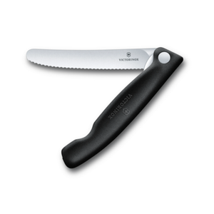 Victorinox 6.7833.F 4-1/2" Foldable Serrated Round Blade Paring Knife