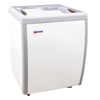 Omcan 46492 5.5 cu.ft. Ice Cream Display Freezer designed for showcasing frozen treats.