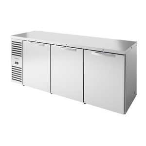 Réfrigérateur de bar arrière True 84" en acier inoxydable à six portes de type passe-plat