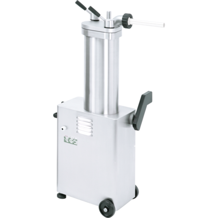 TRENTO 45950 Stainless Steel Hydraulic 26 lb. Sausage Stuffer commercial hydraulic piston sausage stuffer machine