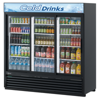 Turbo Air TGM-69R(B)-N 61.83 cu. ft. Three-Section Merchandiser Refrigerator