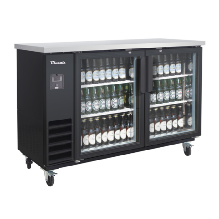 Blueair BLNBB-60BG-HC 61-1/8" Narrow Glass Door Back Bar Cooler