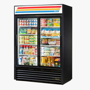 Vitrine réfrigérée de 54 pouces à deux portes vitrées True