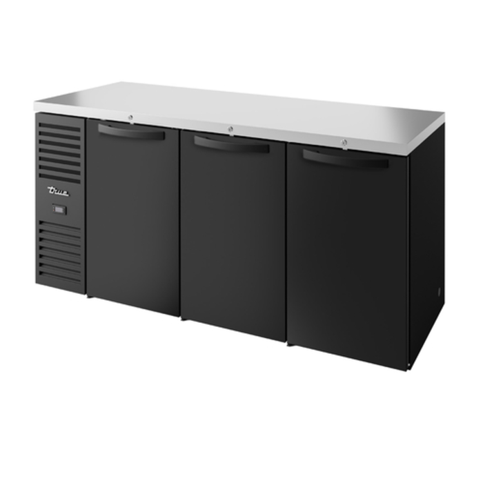 Réfrigérateur d'arrière-bar extérieur True Refrigeration de 84 pouces à trois portes