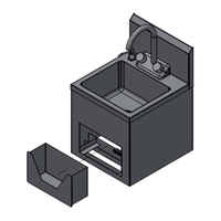 Winholt WS-HS-1210-6-ISD-ITD-KT 14"W x 15"D Wall Mount Hand Sink Combo