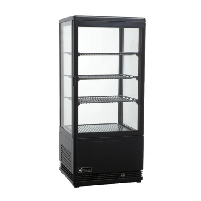 EFI CGCM-1738-B 16.9-Inch Square Glass Refrigerated Display Merchandiser