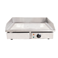 Omcan 34869 Countertop Electric Griddle 21.75" x 13.75" Cooking Area