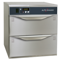 Alto-Shaam 500-2DN 16.69" Two Drawer Halo Heat Warming Drawer For Food Preservation.