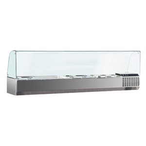Marra Forni GAC166 65-1/2" W 7-Pan Refrigerated Countertop Rail