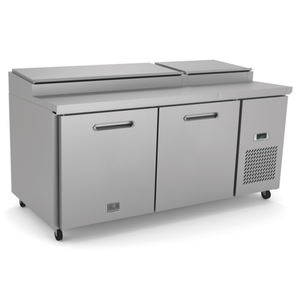 Kelvinator KCHPT72.9 70-13/16"W Two-Section Refrigerated Pizza Prep Table