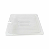 Omcan 80026 Polycarbonate Food Pan Cover For Protecting And Serving Food With Utensil Access
