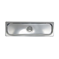 CST-HL Steam Table Pan Cover Solid Flat 1/2 Long Size Stainless Steel