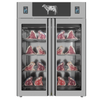 Trento Stagionello 48046 Dry Aging Cabinet With Displaying Dry-Aged Meat Cuts Inside Double Doors