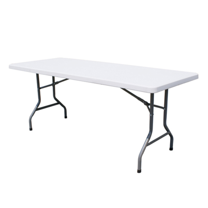 Omcan 41596 Heavy-Duty 600 lb Capacity Portable Rectangular Folding Table commercial-grade white folding table for events and catering
