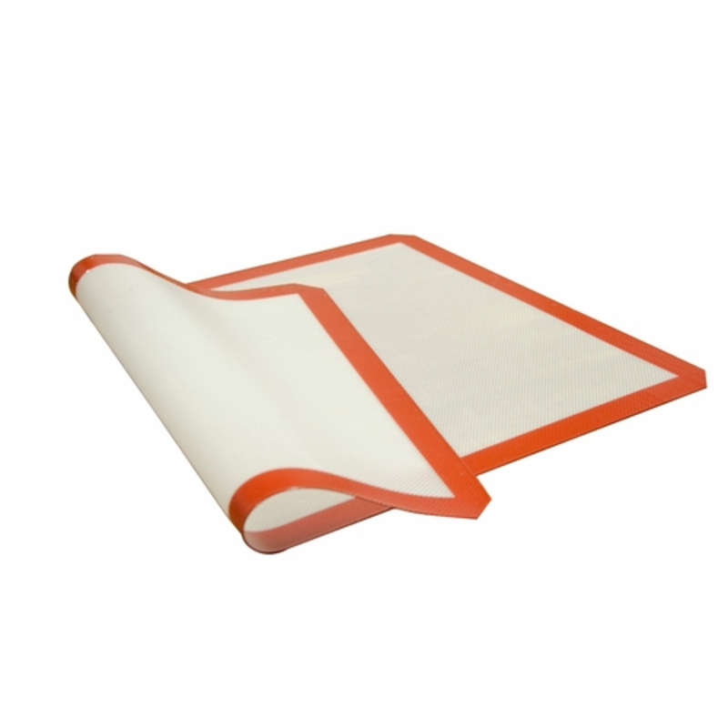 Omcan 43490 Professional Grade Reusable Non-Stick Silicone Baking Mat 23.6x15.7 Inch rolled reusable non-stick silicone baking mat