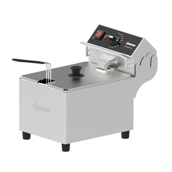 Omcan 47282 Electric Countertop Fryer 15 lbs Capacity Full Pot