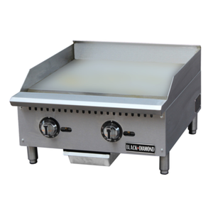 Black Diamond BDCTG-24T 24" Countertop Thermostatic Gas Griddle
