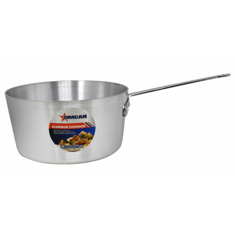 Omcan Aluminum Cookware Saucepan With Handle For Professional Cooking Needs
