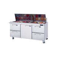 Blueair BLMT72-D4RL-HC 72-Inch Mega Top Sandwich Prep Table