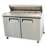 Table de préparation réfrigérée Mega Top EFI CMDR2-48VC 48", 416 litres