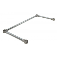 Galvanized Leg Brace For Worktable, Durable And Stable Support For 24" X 84" Worktables In Commercial Settings