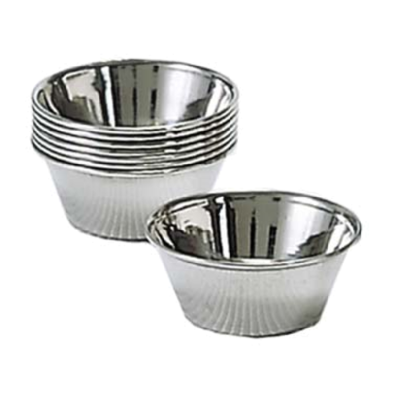 Stainless Steel Sauce Cup Set For Serving Dips And Condiments In Commercial Foodservice Settings