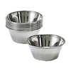 Stainless Steel Sauce Cup Set Featuring Tapered Nesting Design For Dips, Dressings, And Condiments