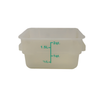 Transparent Square Food Storage Container For Commercial Kitchens With Measurement Markings