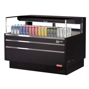 Turbo Air TOM-48L-UFD-W(B)-1S-N 46-3/4"W Open Display Merchandiser