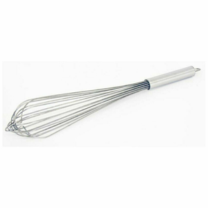 Omcan 80067 16-Inch Heavy-Duty Stainless Steel French Whip Whisk, professional kitchen whisk for thick sauces and dense batters