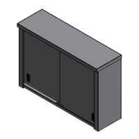 Winholt STCT-D4815-WMS 48" Wall-Mounted Stainless Steel Sliding Door Cabinet