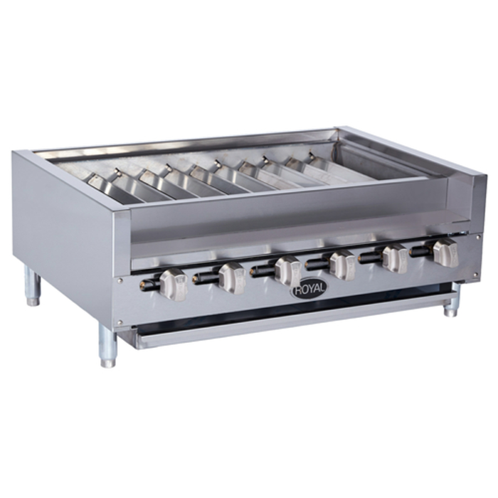Rôtissoire à brochettes à gaz de comptoir Royal RSKTB-30 de 30 po