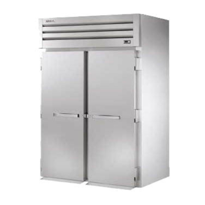 Réfrigérateur roulant True SPEC SERIES, deux sections, portes pleines, 173 cm