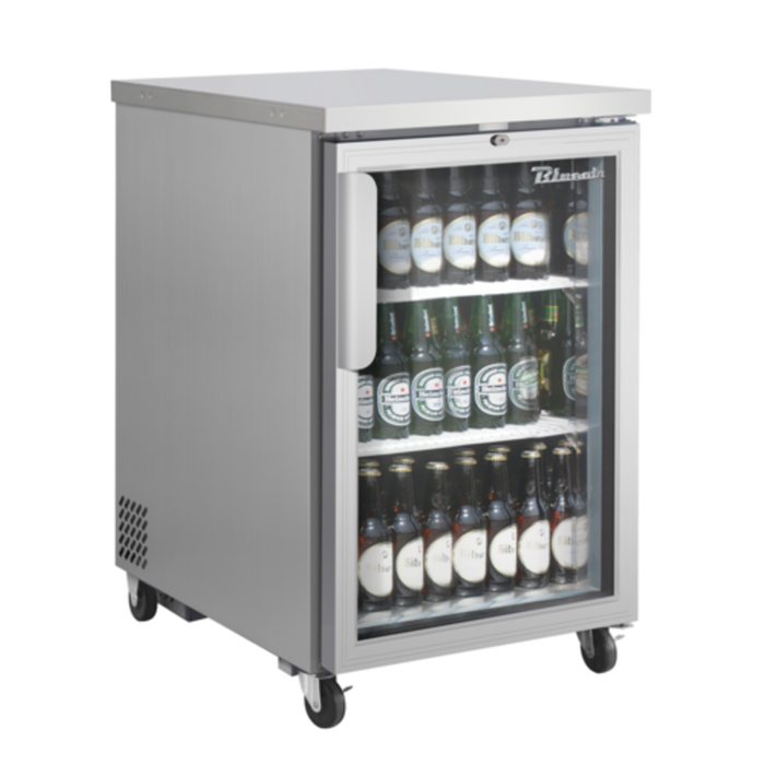 Blue Air BLBB23-1SG-HC 24-1/8" Refrigerated Glass Door Back Bar Cooler