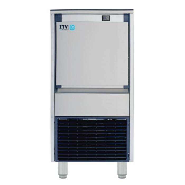 ITV DELTA NG 80 80 lb Gourmet Cube Ice Maker with Bin